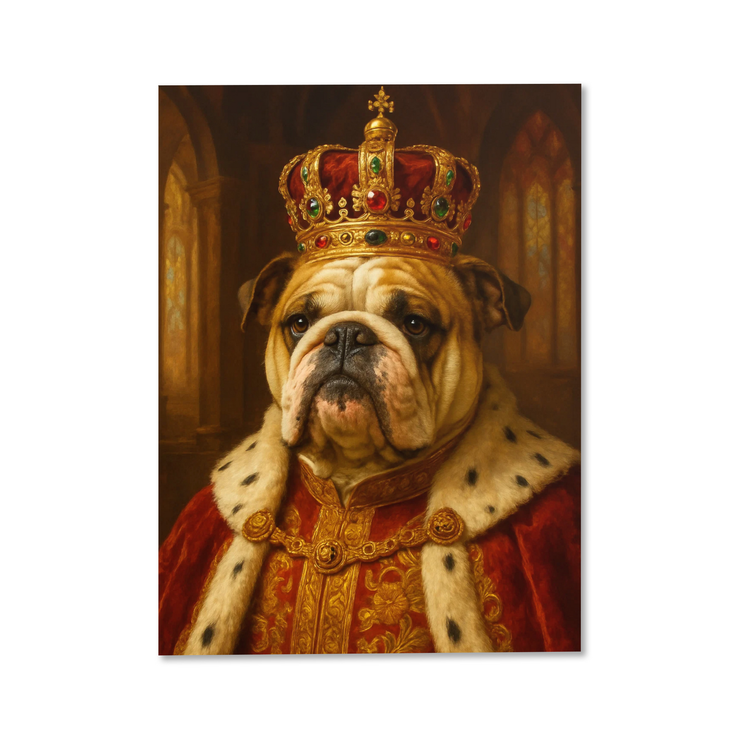 The Sovereign Monarch — Custom Pet Portrait