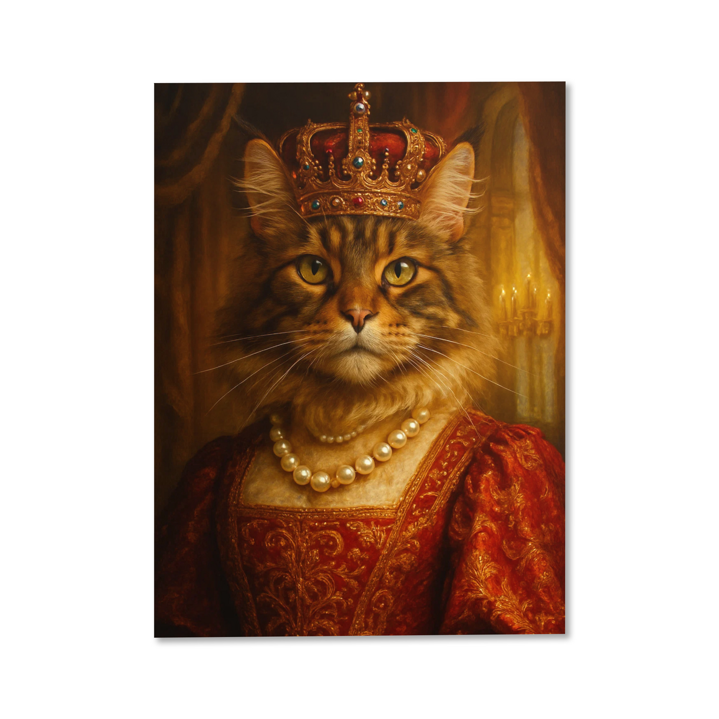 The Majestic Queen — Custom Pet Portrait
