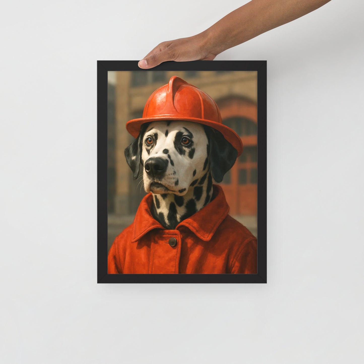 The Firefighter — Custom Pet Portrait