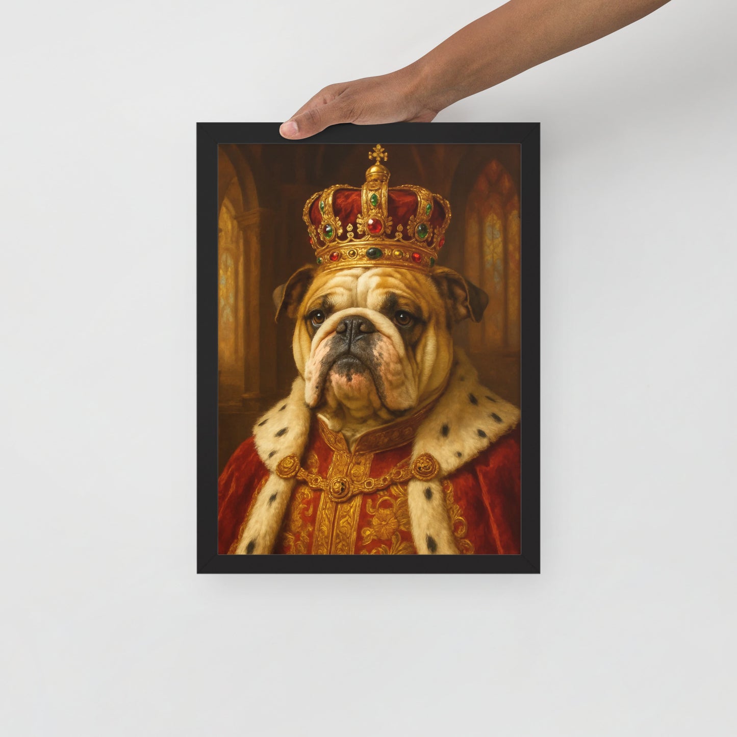 The Sovereign Monarch — Custom Pet Portrait