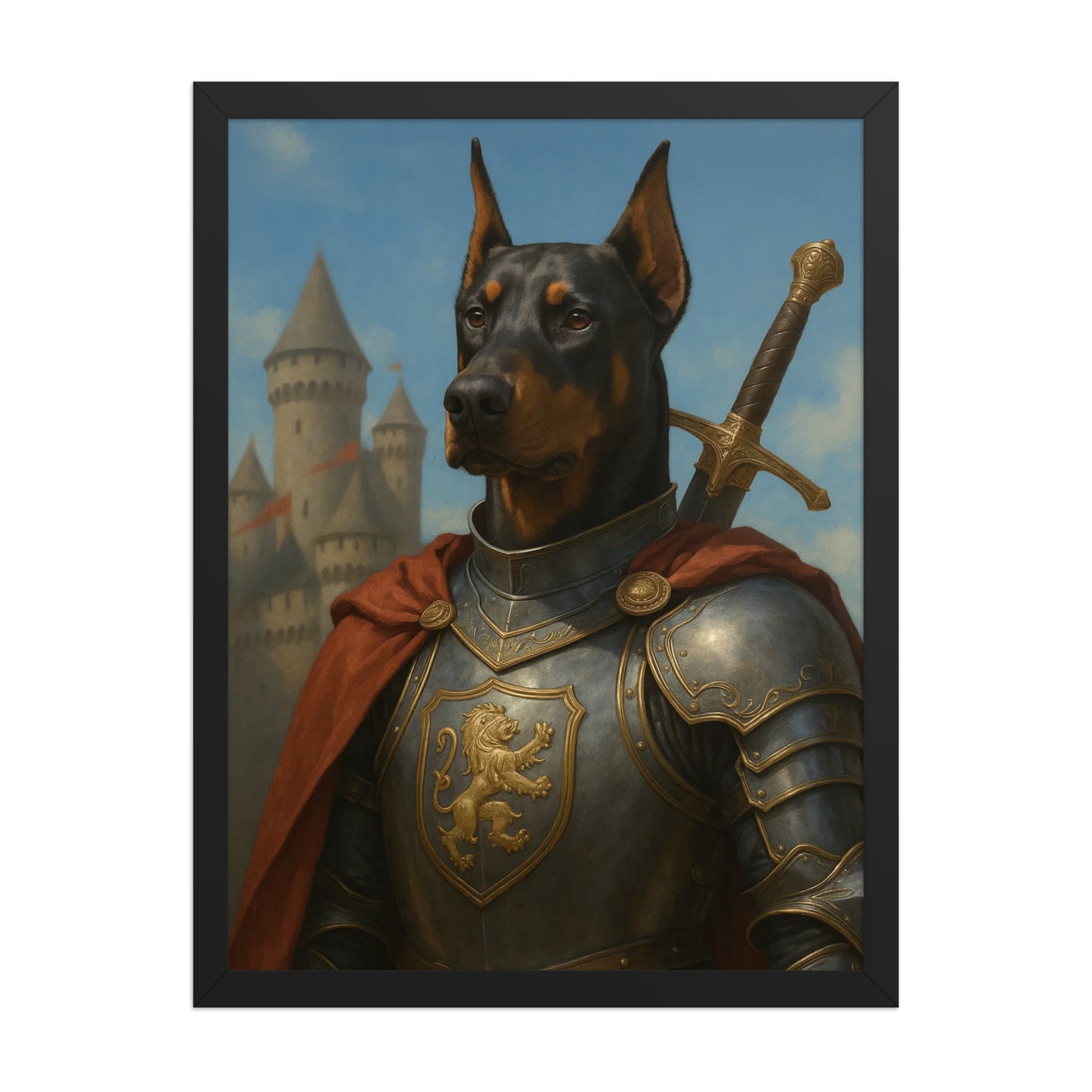 The Noble Knight — Custom Pet Portrait