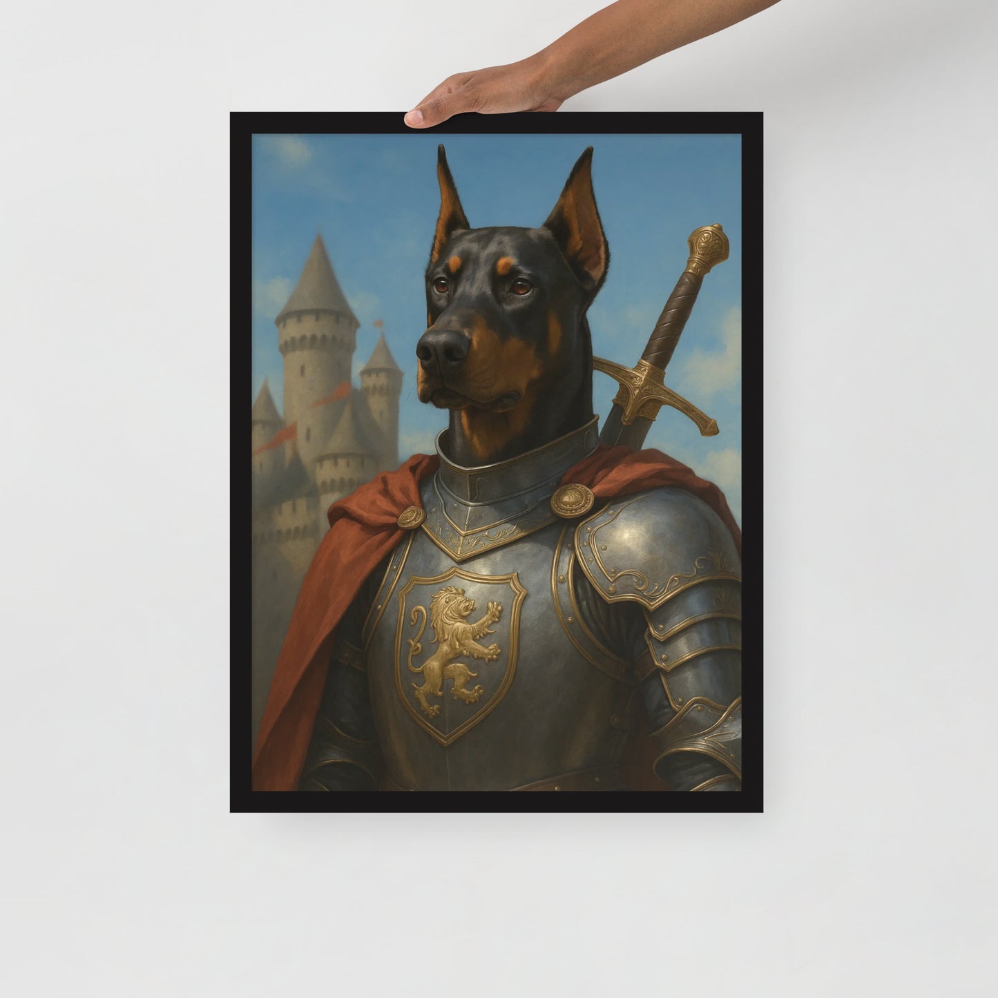 The Noble Knight — Custom Pet Portrait