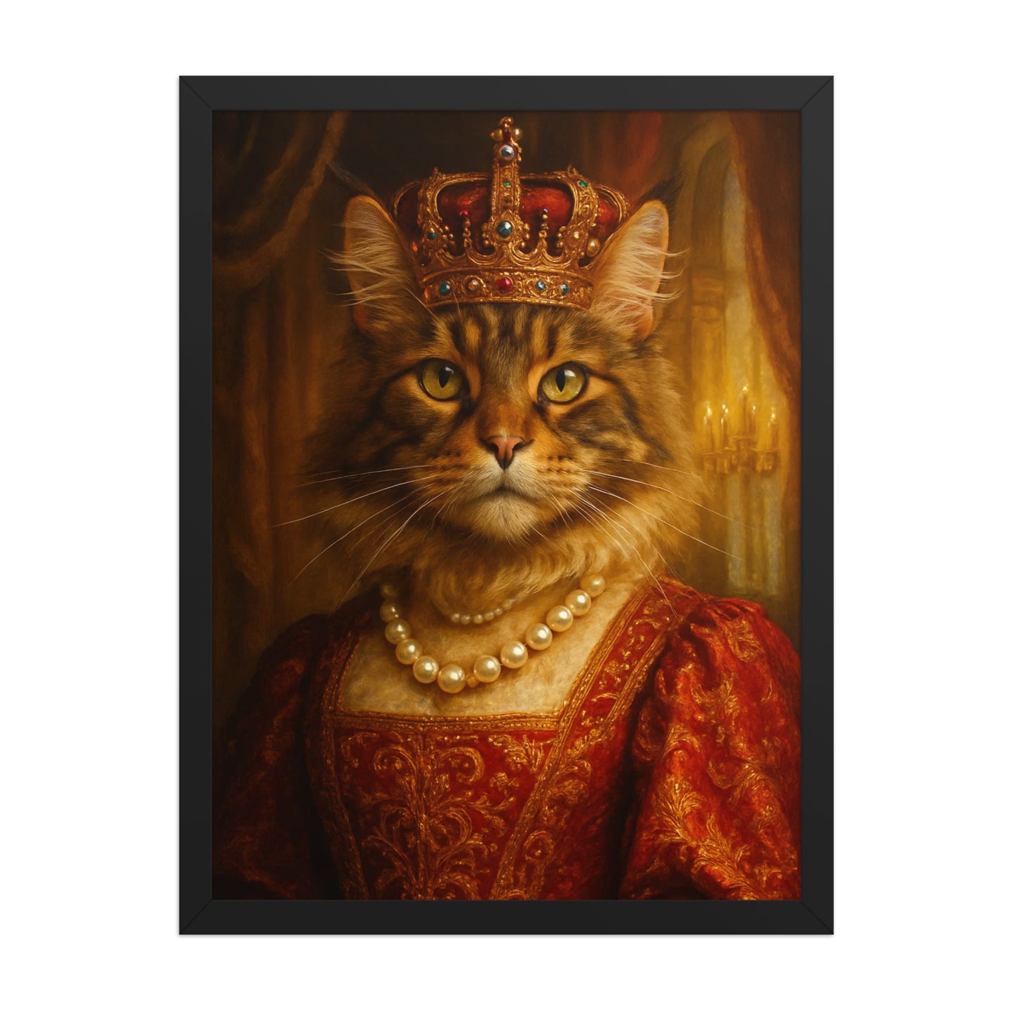 The Majestic Queen — Custom Pet Portrait