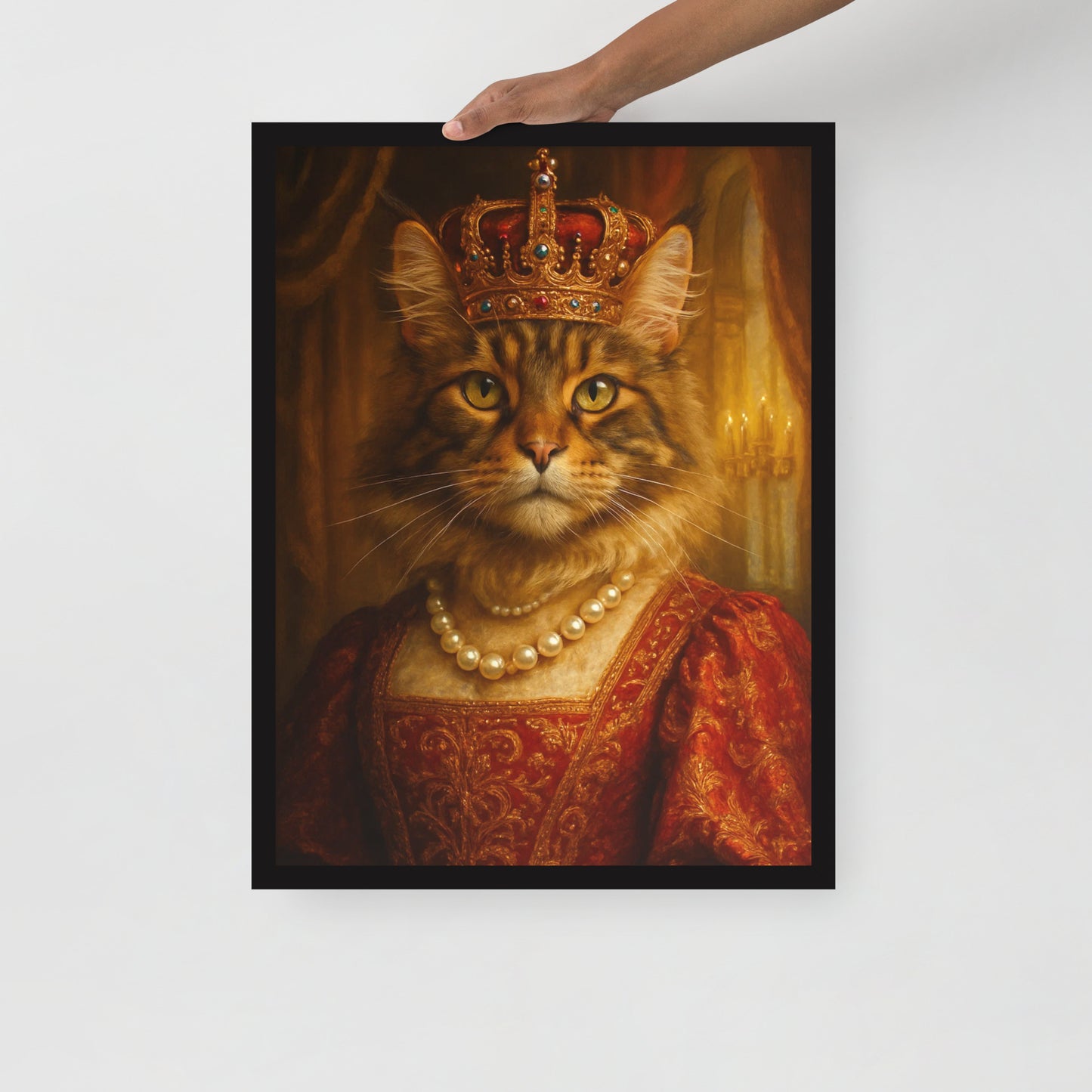 The Majestic Queen — Custom Pet Portrait