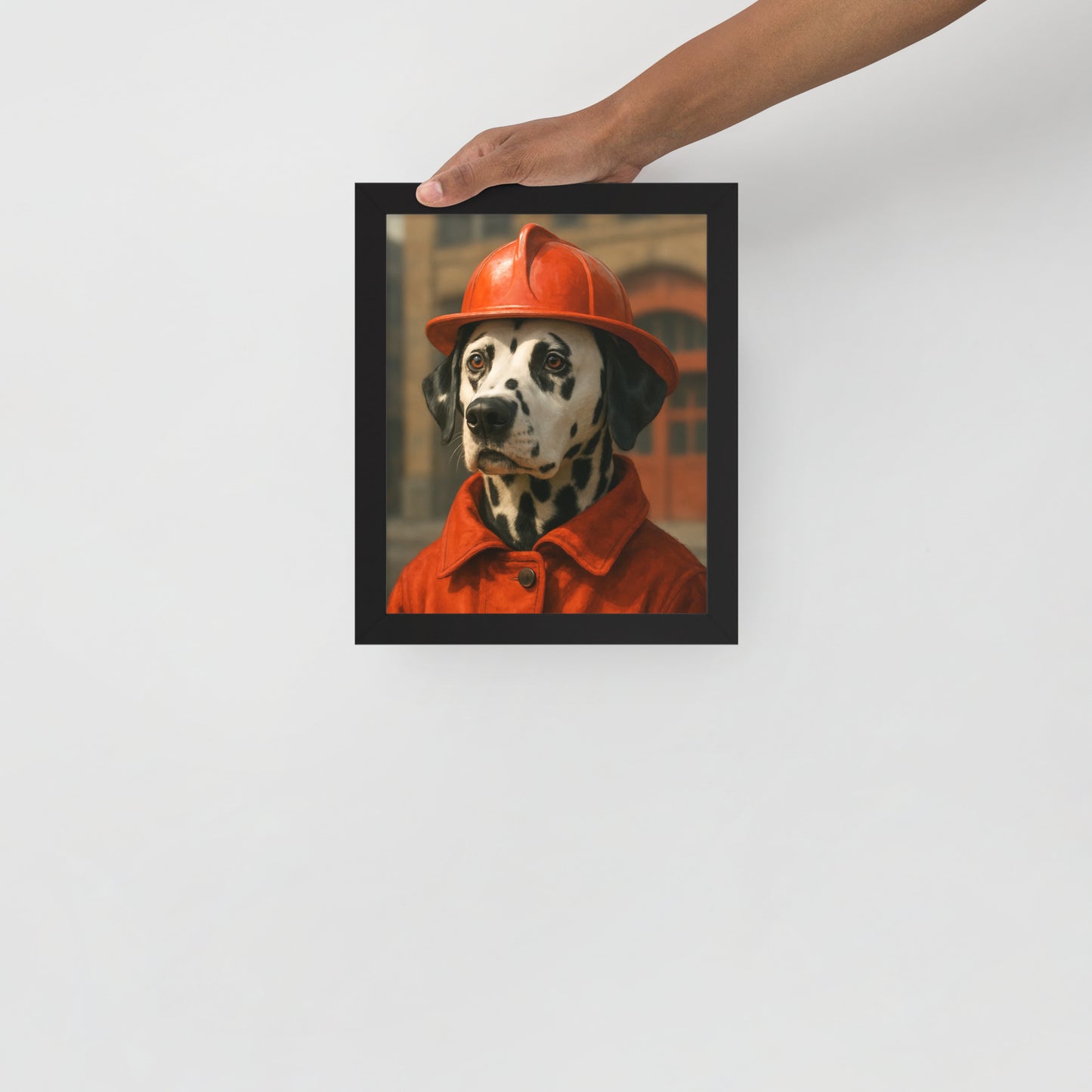 The Firefighter — Custom Pet Portrait