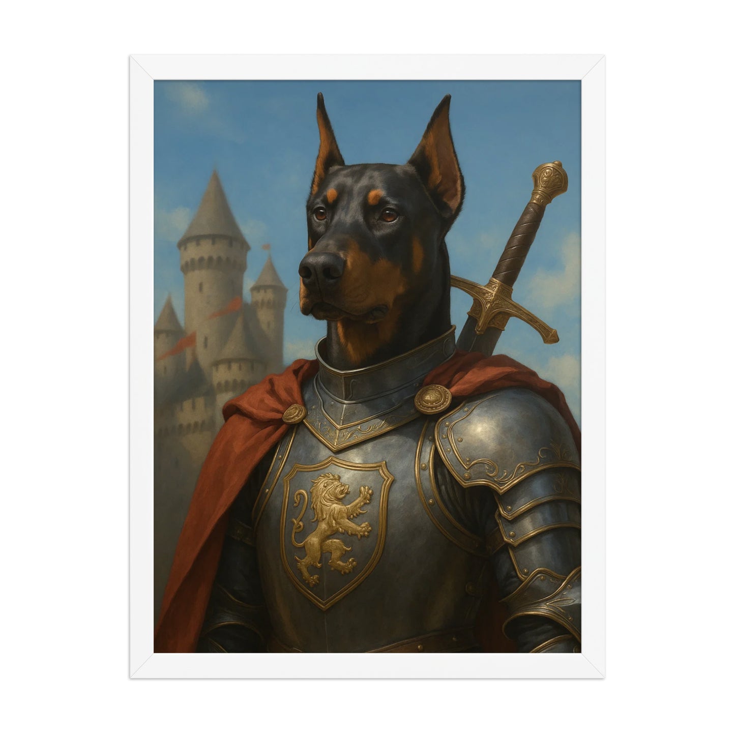 The Noble Knight — Custom Pet Portrait