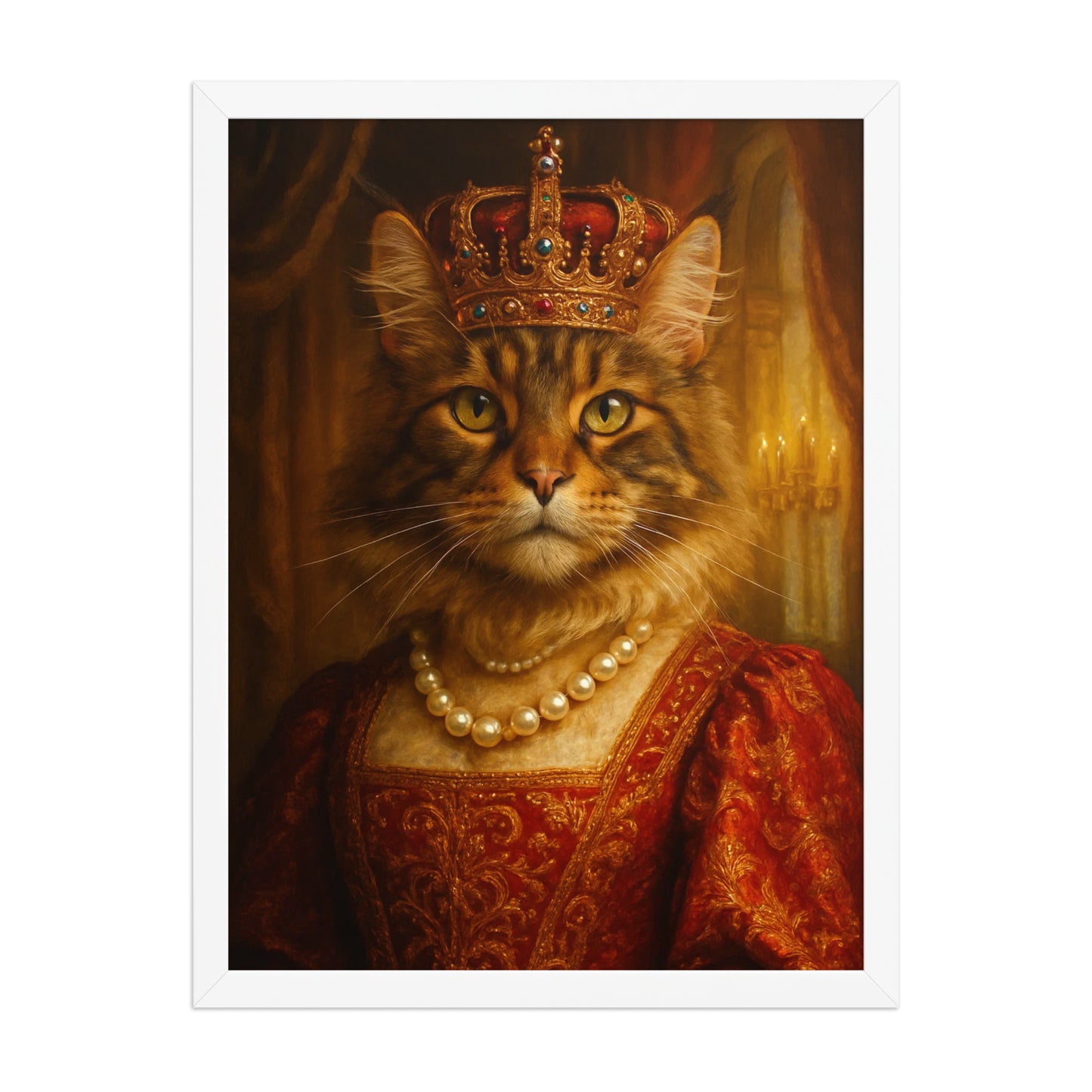 The Majestic Queen — Custom Pet Portrait