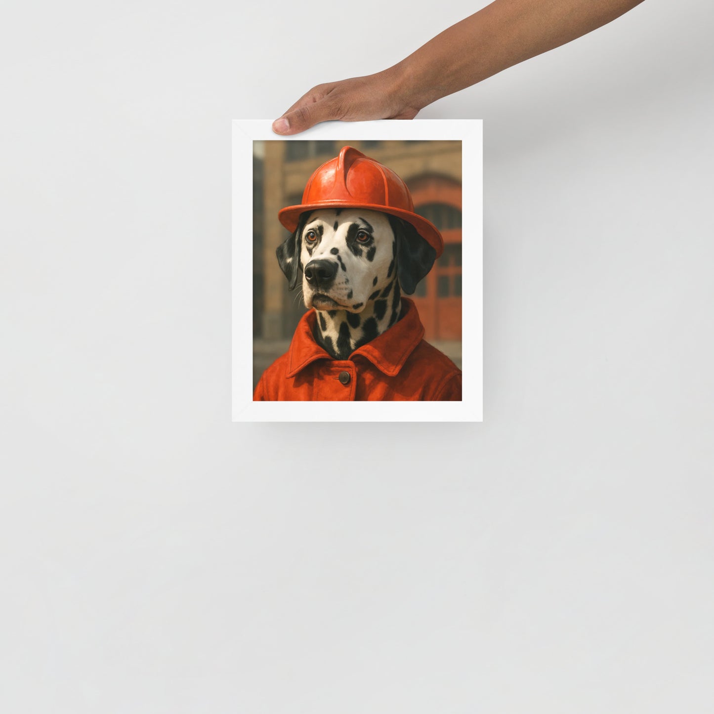 The Firefighter — Custom Pet Portrait