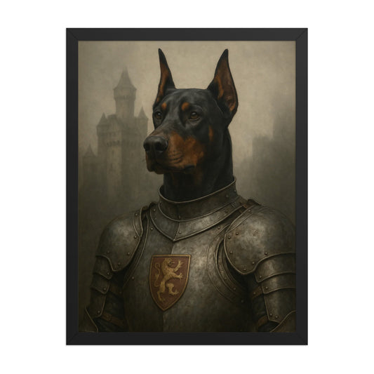 The Gallant Knight — Custom Pet Portrait