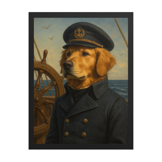 The Sea Captain — Custom Pet Portrait
