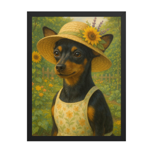 The Gardener's Friend — Custom Pet Portrait