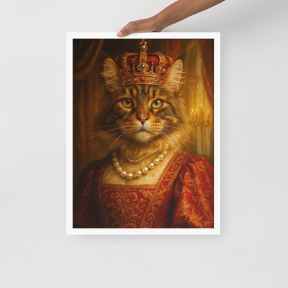 The Majestic Queen — Custom Pet Portrait
